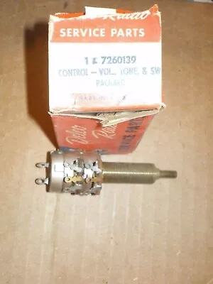         Nos 1951-52 Packard Volume Control Radio Switch 7260139 For Radio 416387 • $20