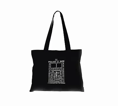 Doctor Who Tardis Tote Bag Black • £8.99