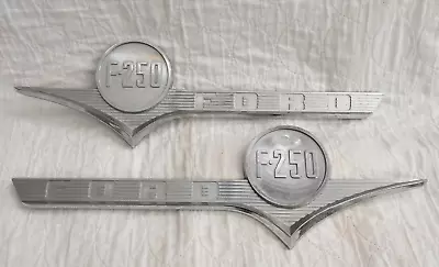 1 Pair Of Vintage Ford F250 Hood Emblems From 1950's • $100