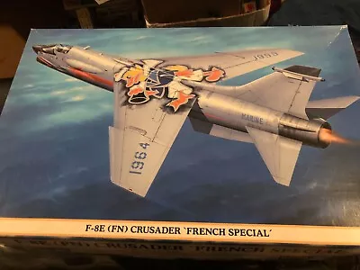 Hasegawa 1:48 Scale French Navy F-8E(FN) CRUSADER Flottille 12F Special Marking • $34.98