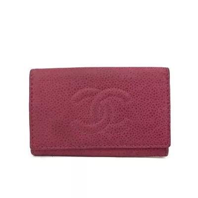 CHANEL CC Logo Caviar Skin 6 Ring Key Case/2Y0059 • £49.02