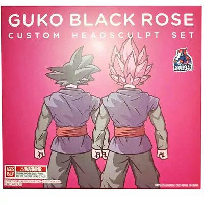 Son Goku Black Rose Custom Head Accessory Set Demoniacal Fit 6  Figure Official • $46.99