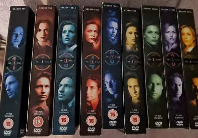 THE X FILES - COMPLETE DVD COLLECTION SEASON 1-9 Total Of 59 DVDs ORIGINAL BOX • £85