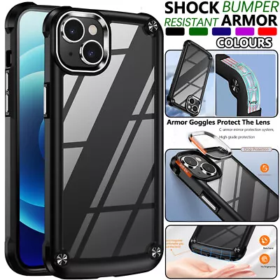 $13.99 • Buy For IPhone 14 Pro Max 13 12 11 XR XS 8 Plus SE Case Shockproof Bumper TPU Cover