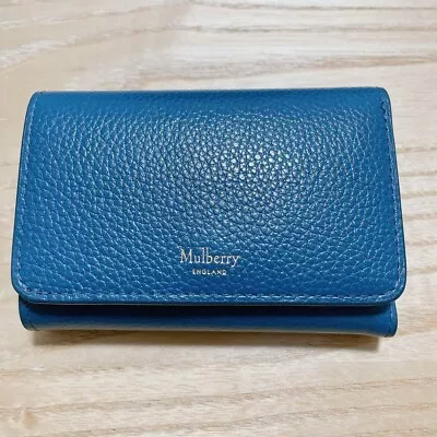 Mulberry Mini Wallet With Box Blue Shipped From Japan • $140