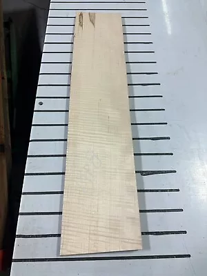 Figured Maple Raw Wood Veneer 7 Sheets 31'' X 7'' MP8 • $15.99