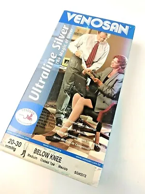 Venosan Ultraline Compression Socks 20-30 Below Knee Closed Toe Beige Sz M • $24.88