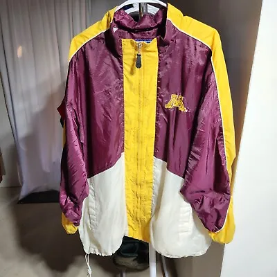 Vintage Minnesota Golden Gophers Nylon Starter Jacket Size XL • $40