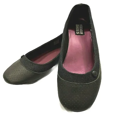 Vegetarian Shoes Women's Black Slip On Flats Size 8.5 • $19.99