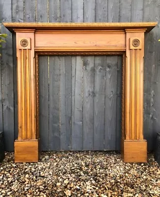 £175 • Buy A Beautiful Solid Wood Mantle Fireplace Surround Bulls-eye Style 