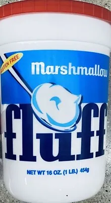 NEW Marshmallow Fluff Spread Gluten Free Fat Free 16 Oz Tub - FREE SHIPPING • £21.84