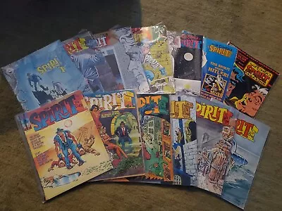 THE SPIRIT Comic Lot Will Eisner Warren Magazine 1974 - 1983 Vintage - 13 Mags • $135