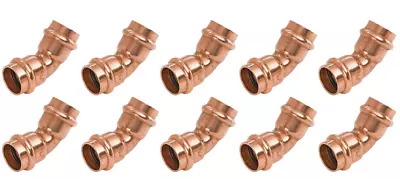 (10 PCS)  1/2  X 1/2   Propress Copper 45° Elbow P X P Press X Press Fitting • $28