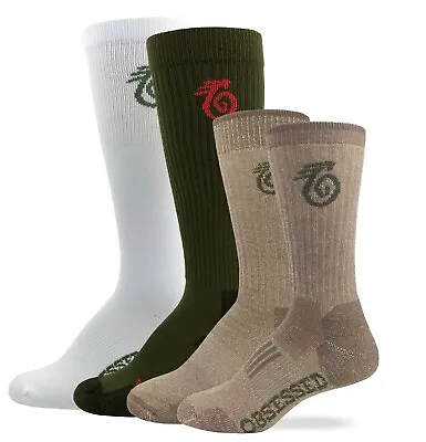 Outdoor Obsession Men's Merino Wool Insect Shield Liner Socks Variety 4 Pack • $21.99