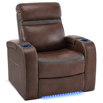 Lovupet Home Theater Seating Power Recliner With Adjustable HeadrestUSB HTS400 • $712.49