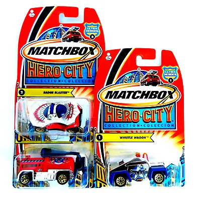 Matchbox Hero-City Collection #1-Whistle Wagon #2 Badge Blaster #4 -Fire Freezer • $15