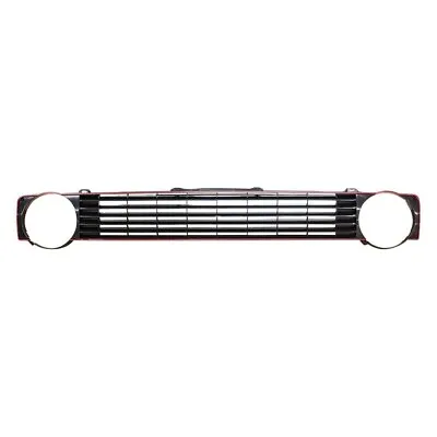 ✅ GTI Look Red Stripe Badgeless Grill Golf/Caddy Mk1 FREE SHIPPING ✅ • $195