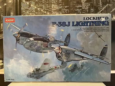 1994 Lockheed P-38j Lightning Airplane 1/48 Model Kit NIB NEW! • $49