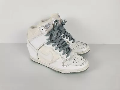 NIKE Womens Dunk Sky Hi Essential White 644877-102 Size US6 UK3.5 • $40.95