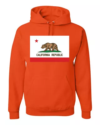 California Republic  State Flag Bear Unisex Hoodie Sweatshirt • $34.99