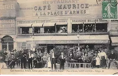 92 - SAINT CLOUD - SAN37807 - Café Maurice Meyer - Place D'Armes • $21.26