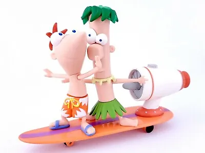 $25.49 • Buy Disney Phineas And Ferb Surfin' Tidal Wave Figures