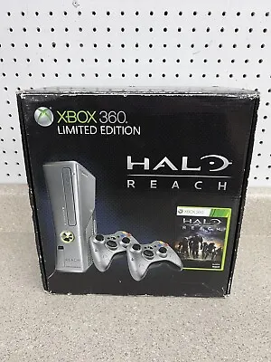 $219.99 • Buy Halo Reach Limited Edition 250gb Xbox 360 Console Near Complete In Box Tested