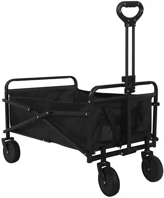 Garden Trolley Wagon Cart Camping Foldable Carts Outdoor Beach 4 Wheels Collapsi • $144.78