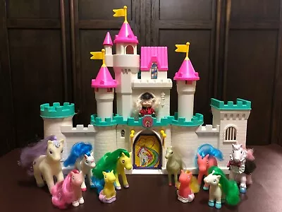 MLP Spectra Fantasy Pony Dream Castle Vintage 1991 With Flags & Fakie Ponies Lot • $39.99