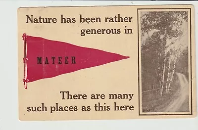 Postcard Red Pennant Mateer Pennsylvania - 191? • $5.98