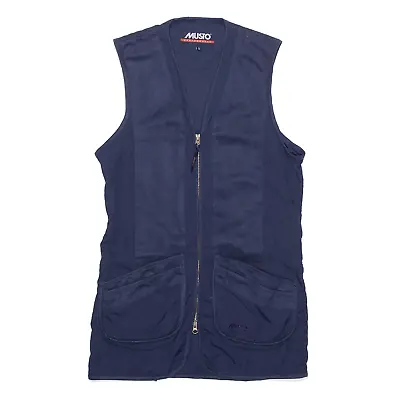 Vintage MUSTO Performance Womens 90s Blue Regular Outdoor Nylon Gilet S • £11.99