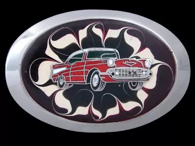 SB13116 VINTAGE 1970s **CHEVROLET BEL AIR** CLASSIC CAR BELT BUCKLE • $23