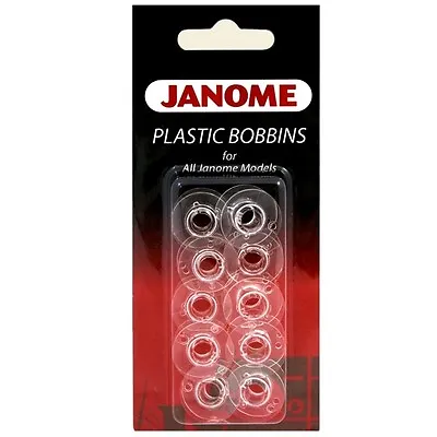 $6.99 • Buy Janome Genuine 10 Pk. Plastic Bobbins #200122614 For All Janome & Necchi Models
