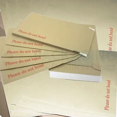 Please Do Not Bend Hard Card Board Backed Manilla Envelopes Brown A3 /a4 /a5 /a6 • £24.37