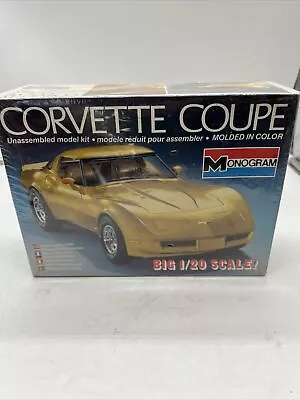 Monogram - Corvette Coupe - Model 2404 - 1980 NIP Sealed NIB Vintage Toy • $59.99