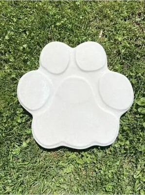 Concrete Pet Memorial Stepping Stone Garden Stone Paw Print - Small • $19.99