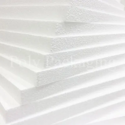 5 X POLYSTYRENE FOAM EPS SHEETS 600x400x25mm (24x16x1 )Poly Sheeting Insulation • £8.80