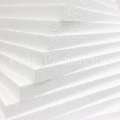 5 X POLYSTYRENE FOAM SHEETS 600x400x10mm (24x16x0.4 )For Insulation/Building • £6.95