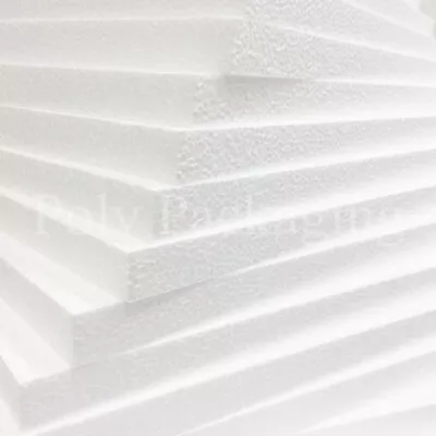 50 X POLYSTYRENE FOAM EPS SHEETS 600x400x25mm (24x16x1 )Poly Sheeting Insulation • £54