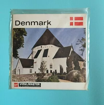 SEALED Gaf C480 E Denmark Nations Of The World View-master 3 Reels Packet Folder • $32