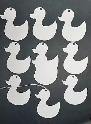 10 Baby Duck Gift Tags Labels Baby Shower Crafts Cards Topper Easter Product • £1.99