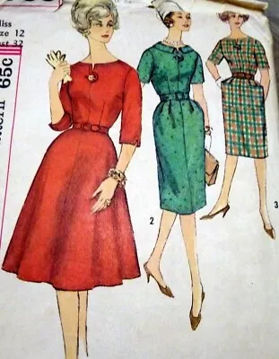 *LOVELY VTG 1960s DRESS Sewing Pattern 12/32 • $6.99