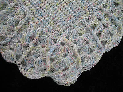 NEW Handmade Crochet Baby Blanket Afghan (Blue) • $34