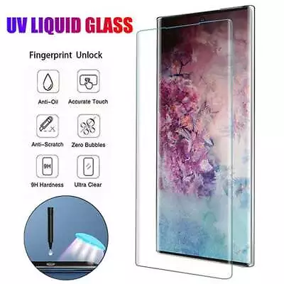 £2.95 • Buy Full UV Glue Tempered Glass Screen Protector Finger For Samsung Galaxy Note 10