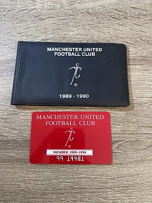 Manchester United 1989-90 Season Ticket & Card • £17.99