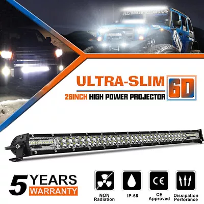 26 Inch Led Light Bar Dual Row Spot Flood Fog Lamp UTV Truck SUV ATV Boat 24'' • $39.96