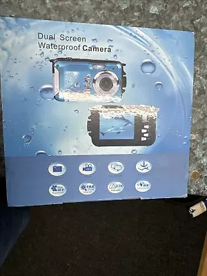 Underwater Camera - Dual Screens Full HD 2.7K 48MP Digital Camera LCD Displays • £55.99