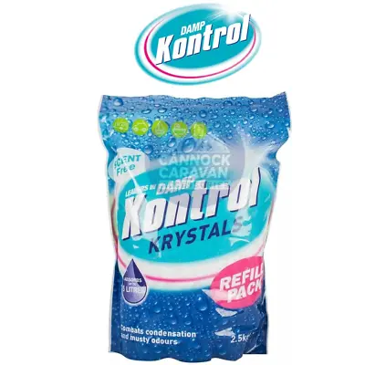 Kontrol Refill Krystals Pack Moisture Trap Damp Mould Absorber Crystals 2.5KG • £8.98