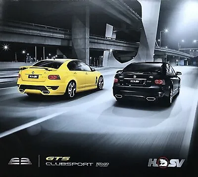 New Original VE HSV GTS Clubsport R8 E3 6 Page Fold Out Brochure Hard Card • $22.50