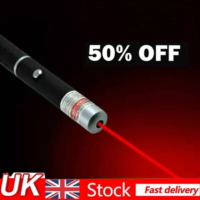 50miles Laser Red Pen Pointer 1mw Powerful Lazer Professional Beam Pet Dog Cat • £3.45